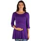 Plus Size 24/7 Comfort Apparel Ruched Sleeve Tunic Maternity Top - image 4