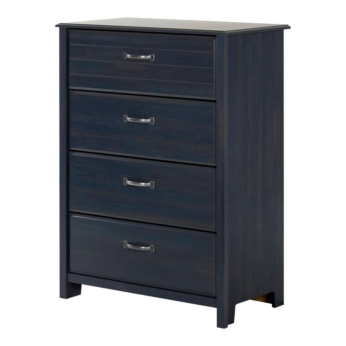 South Shore Asten Blueberry 4-Drawer Chest