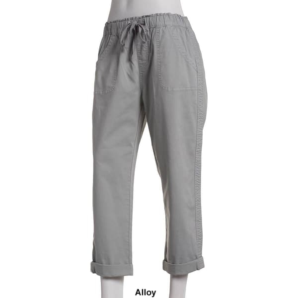 Petite Architect® Garment Washed Capri Pants