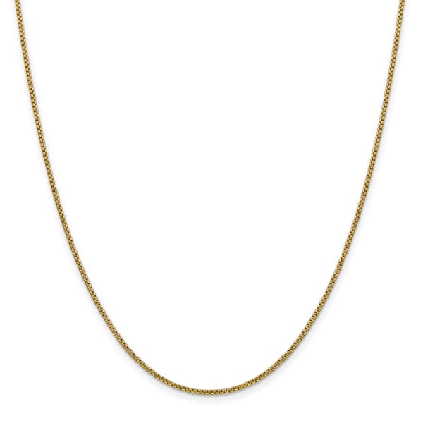 Gold Classics&#8482; 1.5mm. Semi-Solid Round Box Chain Bracelet