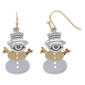 Two-Tone Snowman Earrings - image 1