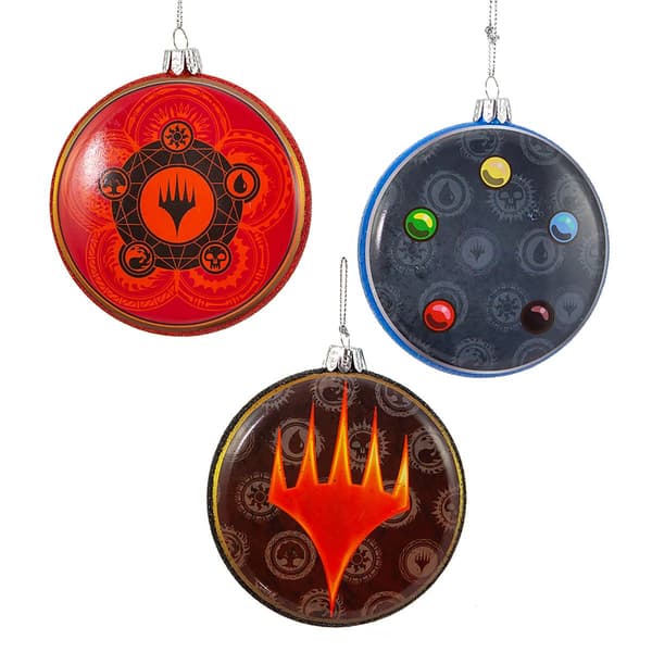 Kurt S. Adler Magic the Gathering&#174; Discs Ornaments - Set of 3