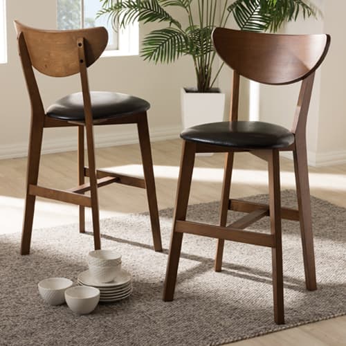 Baxton Studio Eline Counter Stools - Set of 2