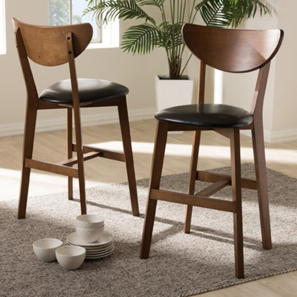 Baxton Studio Eline Counter Stools - Set of 2 - image 
