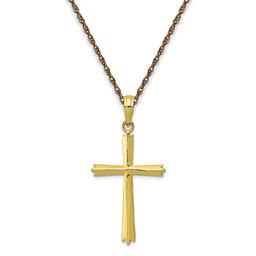 Gold Classics(tm) 10kt. Yellow Gold Cross Pendant Necklace