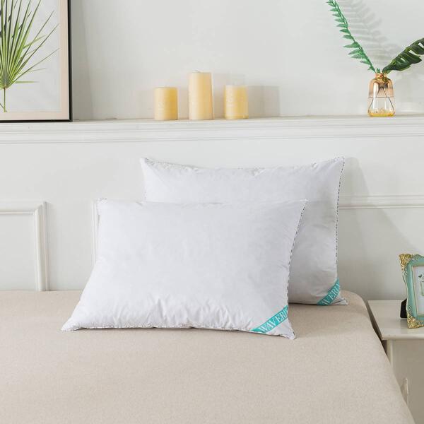 Waverly Antimicrobial Goose Nano Feather Pillows - 2 Pack - image 