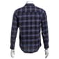Mens Mountain Ridge Long Sleeve Flannel Shirt - Charcoal/Blue - image 3