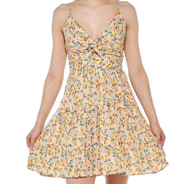Juniors Angie Mod-Floral Slip Shift Dress