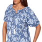 Womens Ruby Rd. French Riviera Clip Dot Tie Neck Blouse - image 5