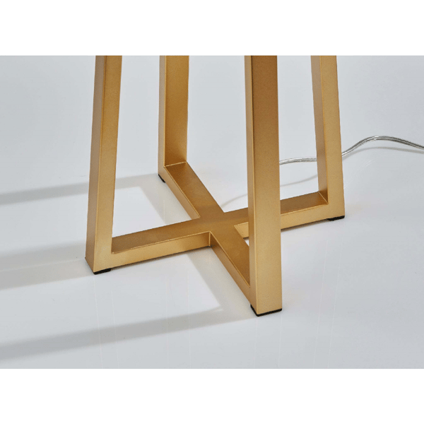 Simplee Adesso Oakley Floor Lamp with White Shade