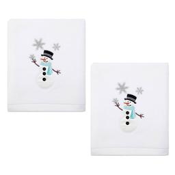 Avanti Snowman 2pk. Hand Towel Set