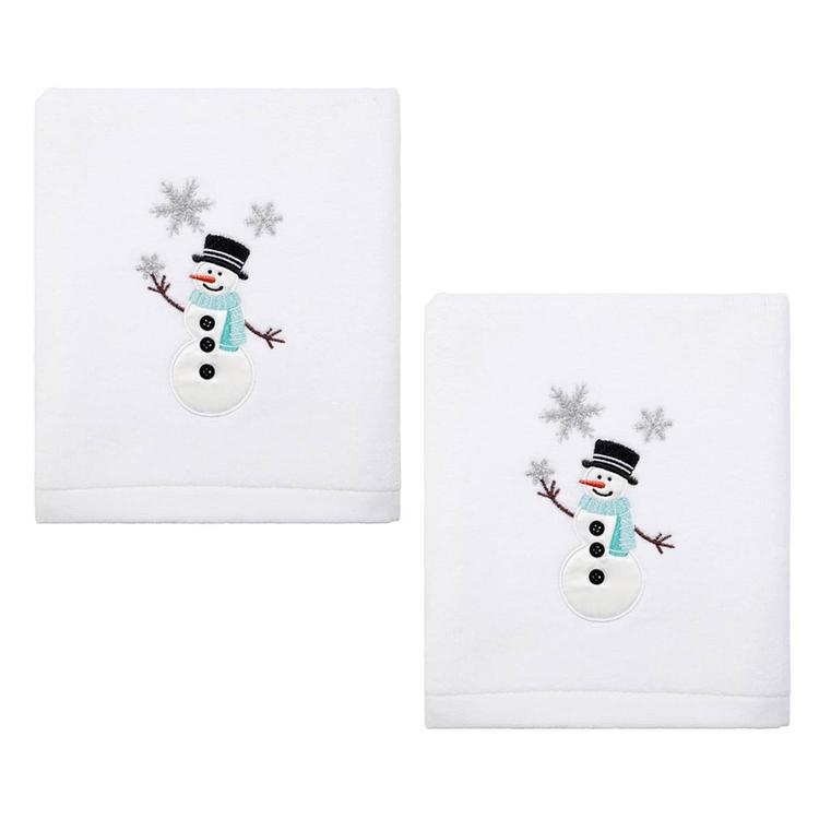 Avanti Snowman 2pk. Hand Towel Set