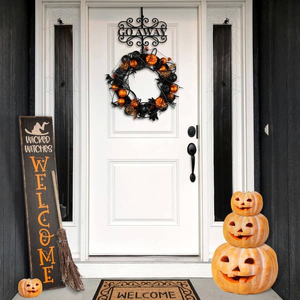 National Tree 17in. Halloween Go Away Wreath Hanger
