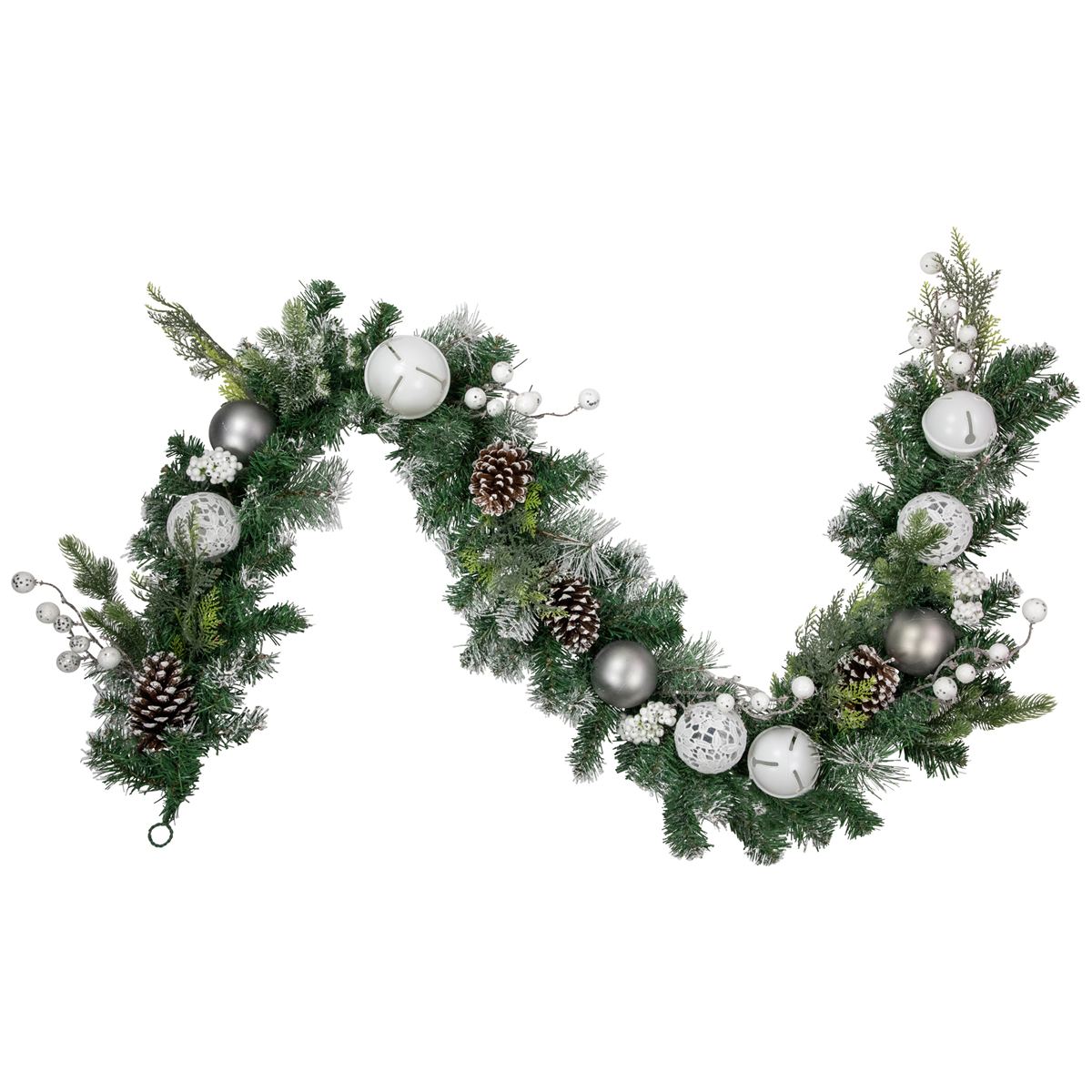 Northlight 6ft. Frosted Pinecones & Ornaments Christmas Garland
