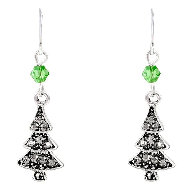 Snowflake/Christmas Tree/Star CZ Earring Set
