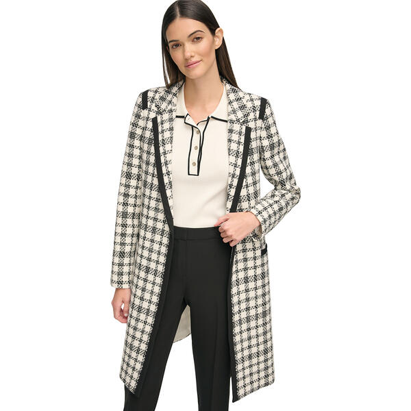 Womens Tommy Hilfiger Open Plaid Topper Jacket - image 