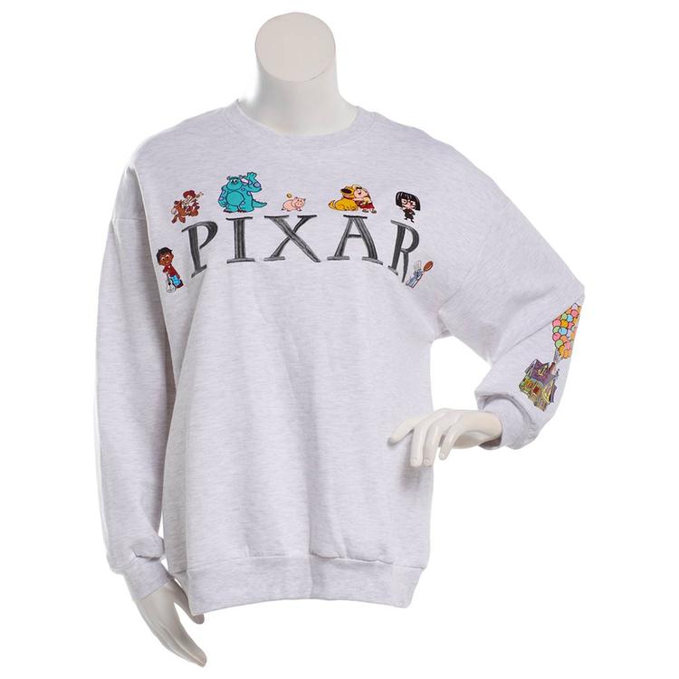 Juniors Freeze Pixar Embroidered Screen Fleece Sweatshirt