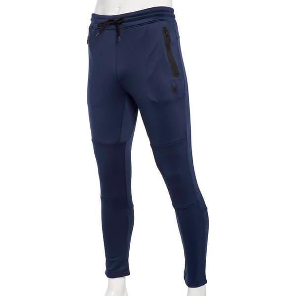 Mens Spyder Fleece Open Bottom Pants w/ Bonded Pockets - image 