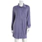 Womens Danskin Long Sleeve Boyfriend Nightshirt with Pocket - image 1