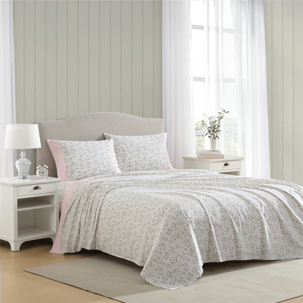 Laura Ashley® Bonnie Cotton Percale Sheet Set