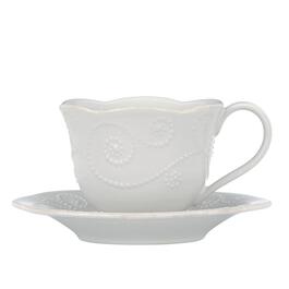 Lenox&#40;R&#41; French Perle White&#40;tm&#41; Cup and Saucer Set