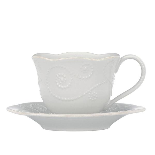 Lenox&#40;R&#41; French Perle White&#40;tm&#41; Cup and Saucer Set - image 