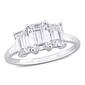 Sterling Silver 2 1/5ctw. White Moissanite Engagement Ring - image 1