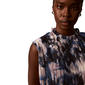 Womens Calvin Klein Sleeveless Pleated Blurred Floral Blouse - image 4
