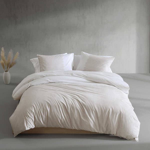 Calvin Klein Ikat Pinstripe Cotton 3pc. Duvet Cover Set