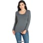 Womens 24/7 Comfort Apparel Solid Long Sleeve Tee - image 4