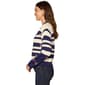 Womens Democracy Button Stripe Embroidery Cherry Cardigan - image 3