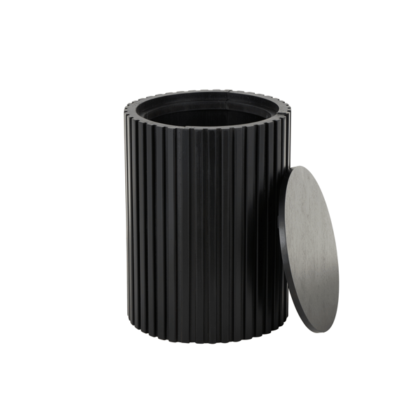 9th & Pike® Modern Black Wood Accent Table