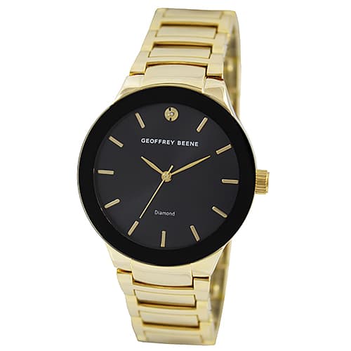 Mens Geoffrey Beene® Diamond Dial Watch - GB8087GDBK