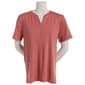 Plus Size Hasting & Smith Short Sleeve Solid Henley Tee - image 1