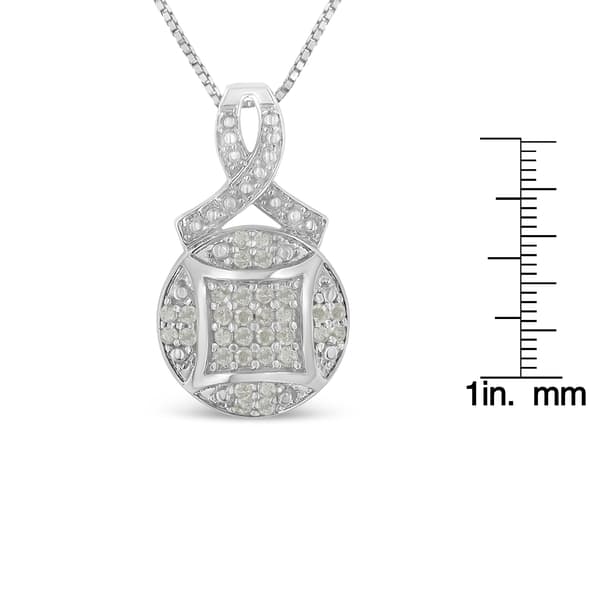 Diamond Classics™ 1/3ctw. Diamond Cluster Pendant