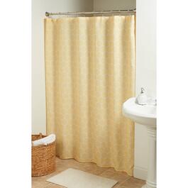 Yellow Honeycomb 13pc. Shower Curtain Set