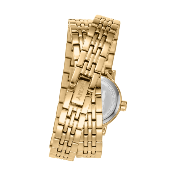 Womens DKNY Mini Gold-Tone Double Bracelet Watch - DK1L176M0045