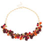 Ashley Cooper(tm) Pink & Purple Layered Bead Gold-Tone Necklace - image 1