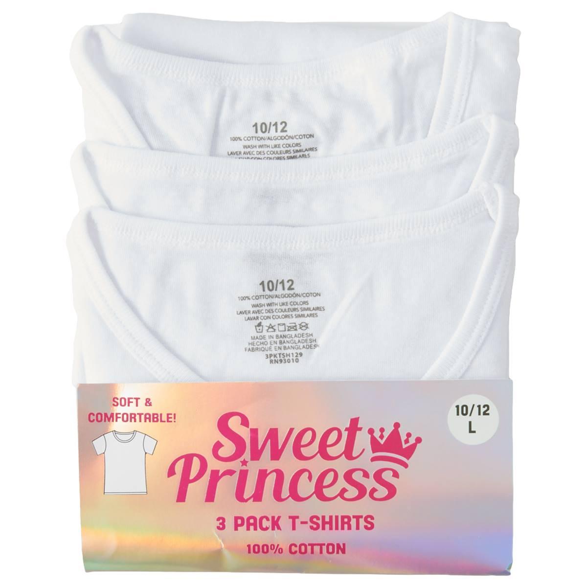 Girls (7-16) Sweet Princess 3pk. Undershirts