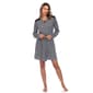Womens White Mark 3pc. Striped Pajama and Robe Set - image 3