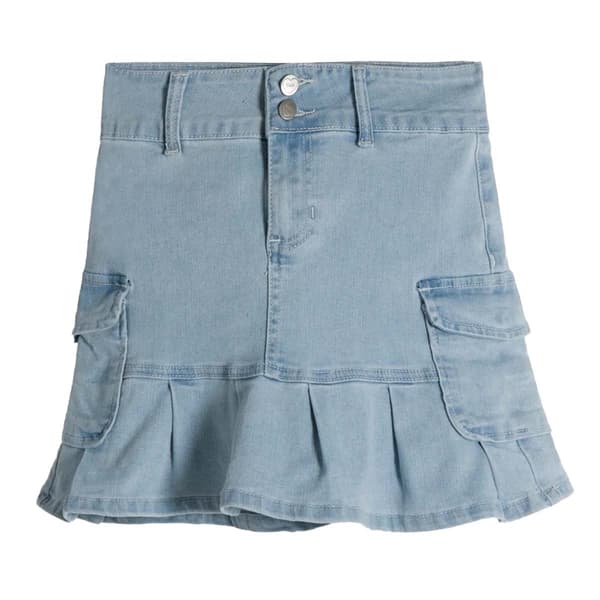 Girls &#40;7-14&#41; YMI&#40;R&#41; Denim Cargo Pleated Skirt - image 
