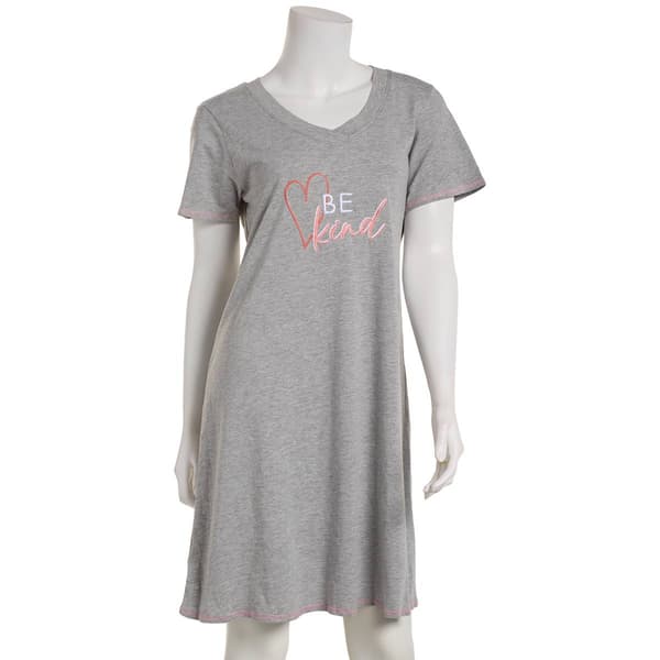 Womens Ren&#233; Rof&#233;&#174; Kind Heart Embroidered Nightshirt