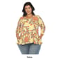 Plus Size White Mark 3/4 Sleeve Paisley Peacock Top - image 8