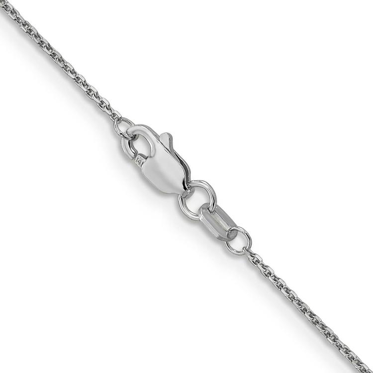 Unisex Gold Classics™ .95mm. White Gold Diamond 14in. Necklace