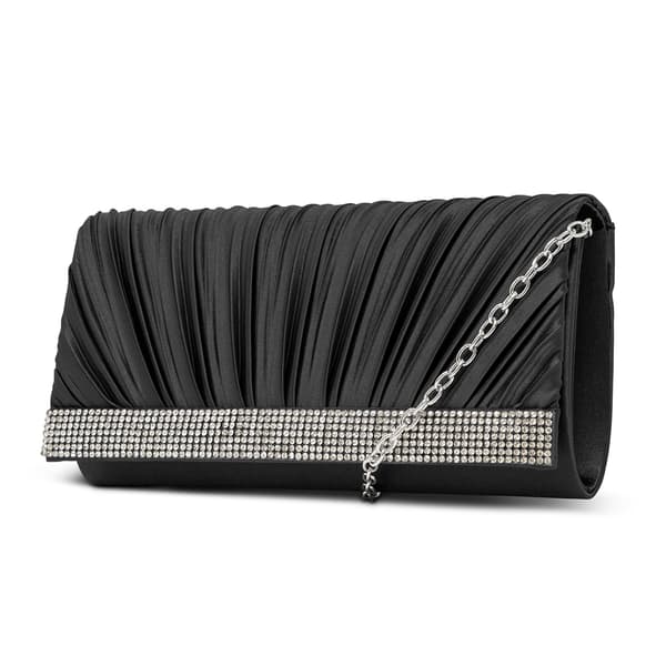 Jessica McClintock Chole Pleated Satin Clutch