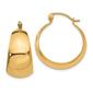 Gold Classics&#40;tm&#41; 14kt. Tapered 14x10mm Hoop Earrings - image 1