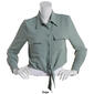 Juniors YMI® Expedition Tie Front Cropped Blouse - image 3