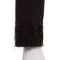 Womens Zac & Rachel Solid Millennium Fringe Sequin Hem Pants - image 3