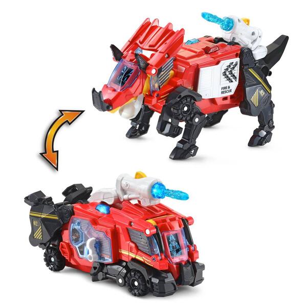 VTech Switch & Go Triceratops Fire Truck - image 