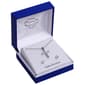 Silver-Tone CZ Pave Cross Pendant & Earring Set - image 1